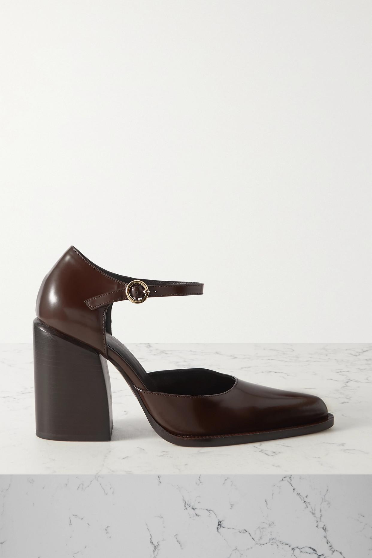 Dries Van Noten Leather Mary Jane Pumps in White | Lyst