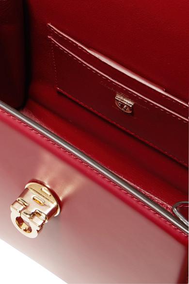 Ferragamo Boxyz Mini Leather Tote in Red Lyst