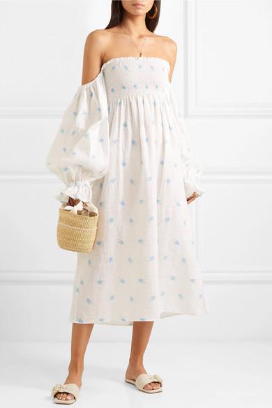 sleeper atlanta dress white