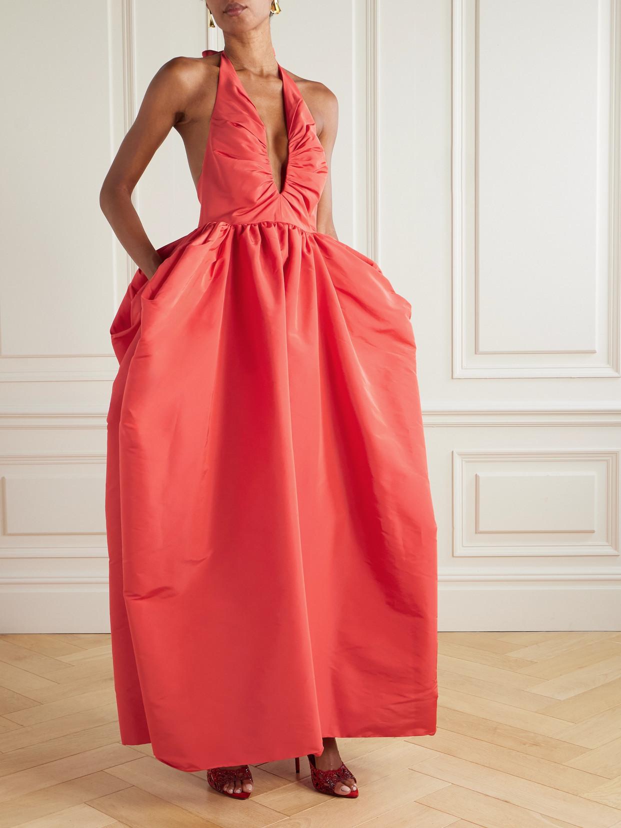 john lewis red dress John Lewis ANYDAY Shirred Bodice Maxi Dress, Red