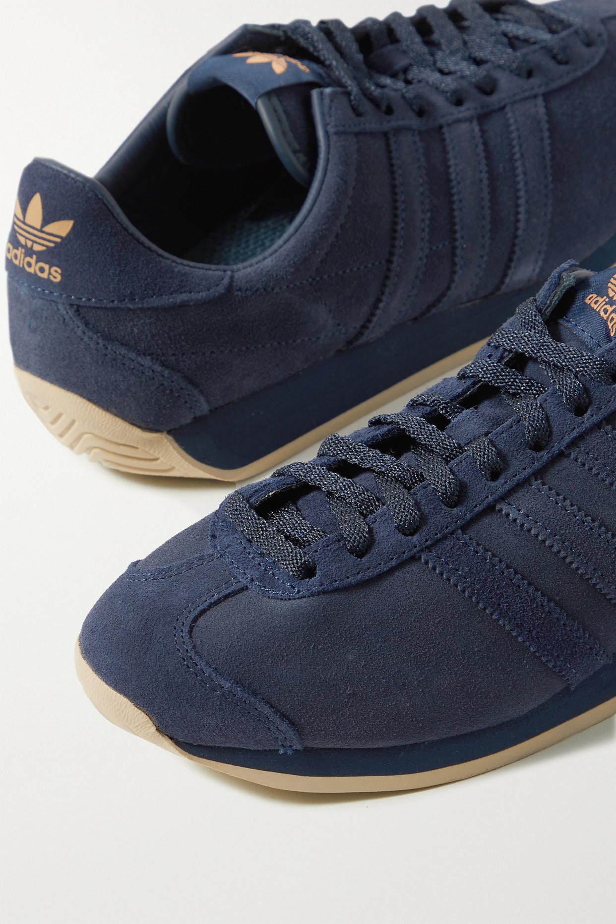 Khaite + Adidas Originals Suede Sneakers in Blue | Lyst