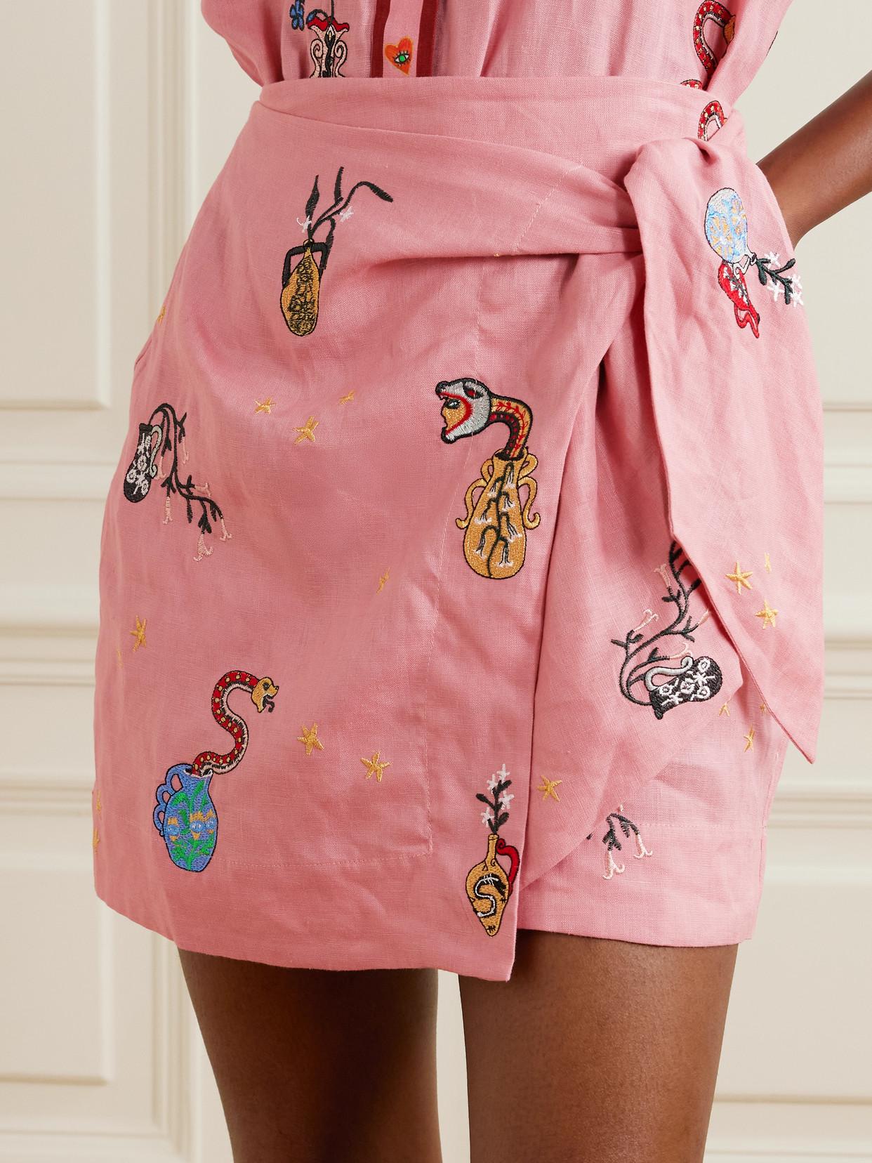alemais timmy embroidered mini dress TIMMY EMBROIDERED MINI DRESS Wilson and Hunter