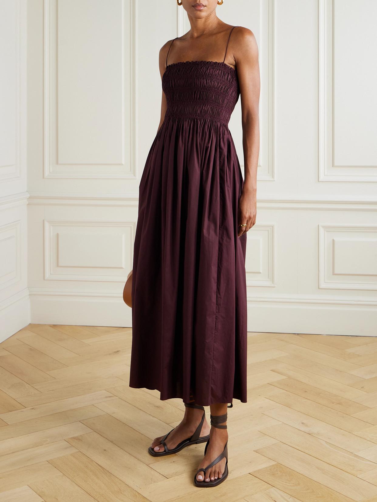 chinese dress ladies BURGUNDY SMOCKED LACE MAXI DRESS | CULT MIA