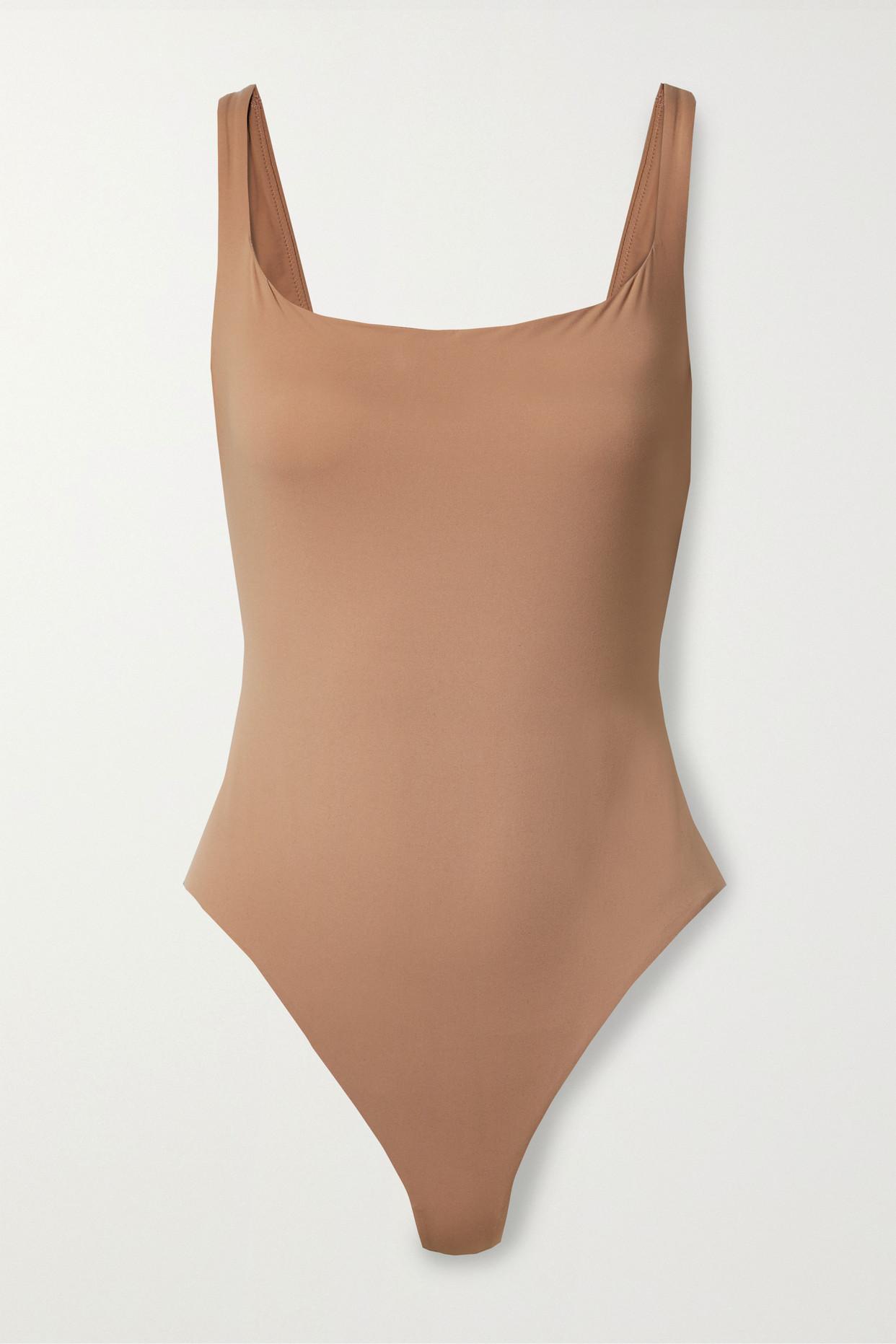 Skims Fits Everybody Thong Bodysuit In Brown Lyst