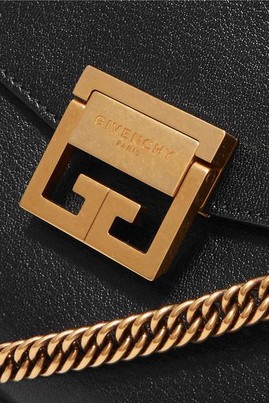 Givenchy Gv3 Medium Leather And Suede Shoulder Bag in Black | Lyst