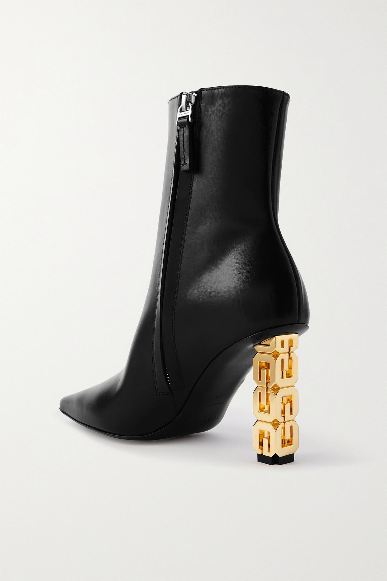 Givenchy G Cube Logo-embellished Leather Ankle Boots in Black | Lyst