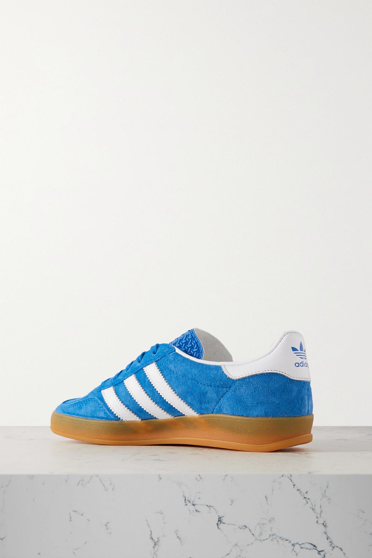 Pale blue gazelle shop suede trainers
