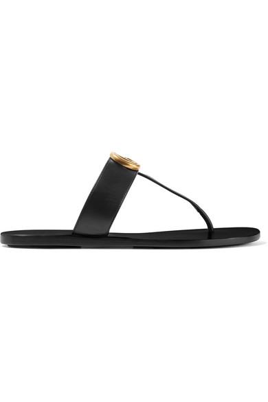 leather thong sandals gucci