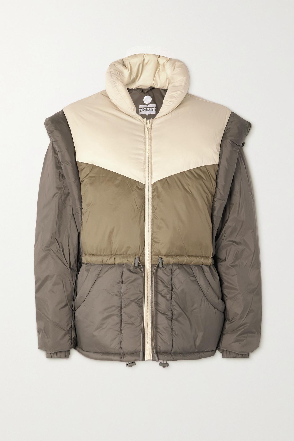 Isabel Marant Convertible Padded Shell Jacket in Natural | Lyst