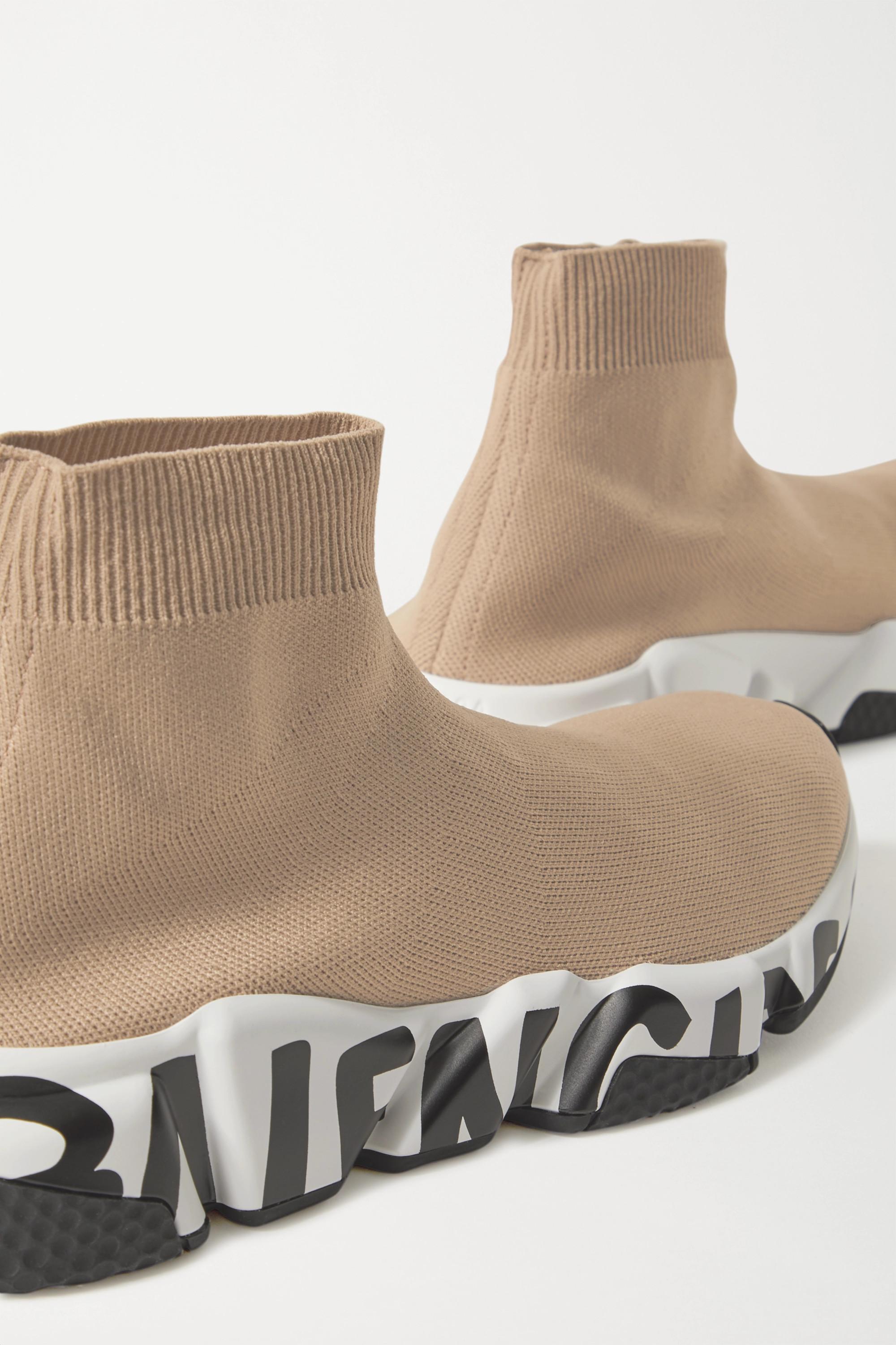 Speed Graffiti Beige Trainers 