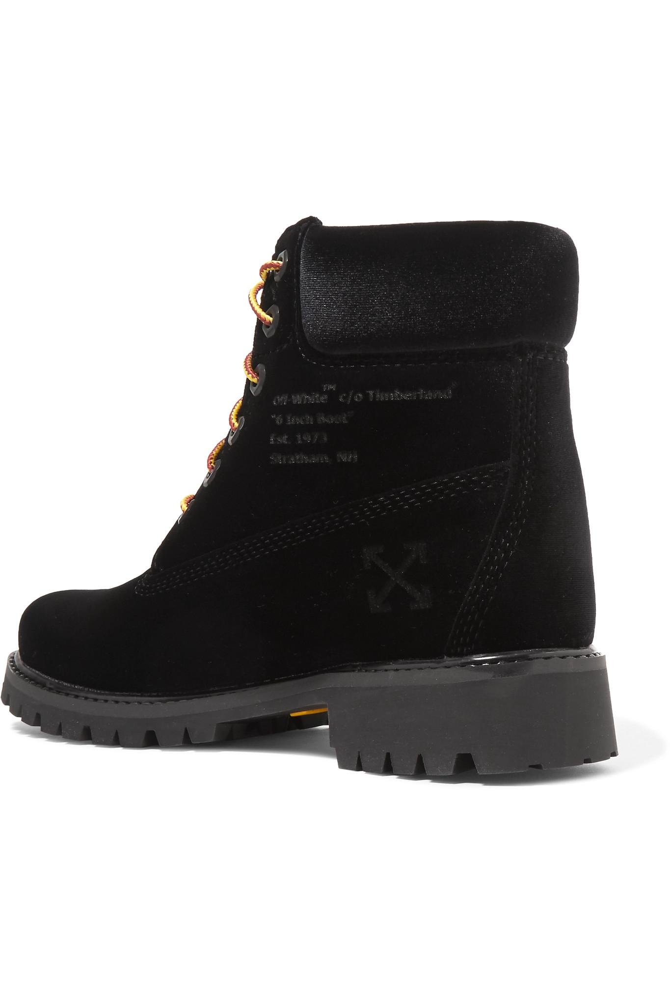 off white timberland black