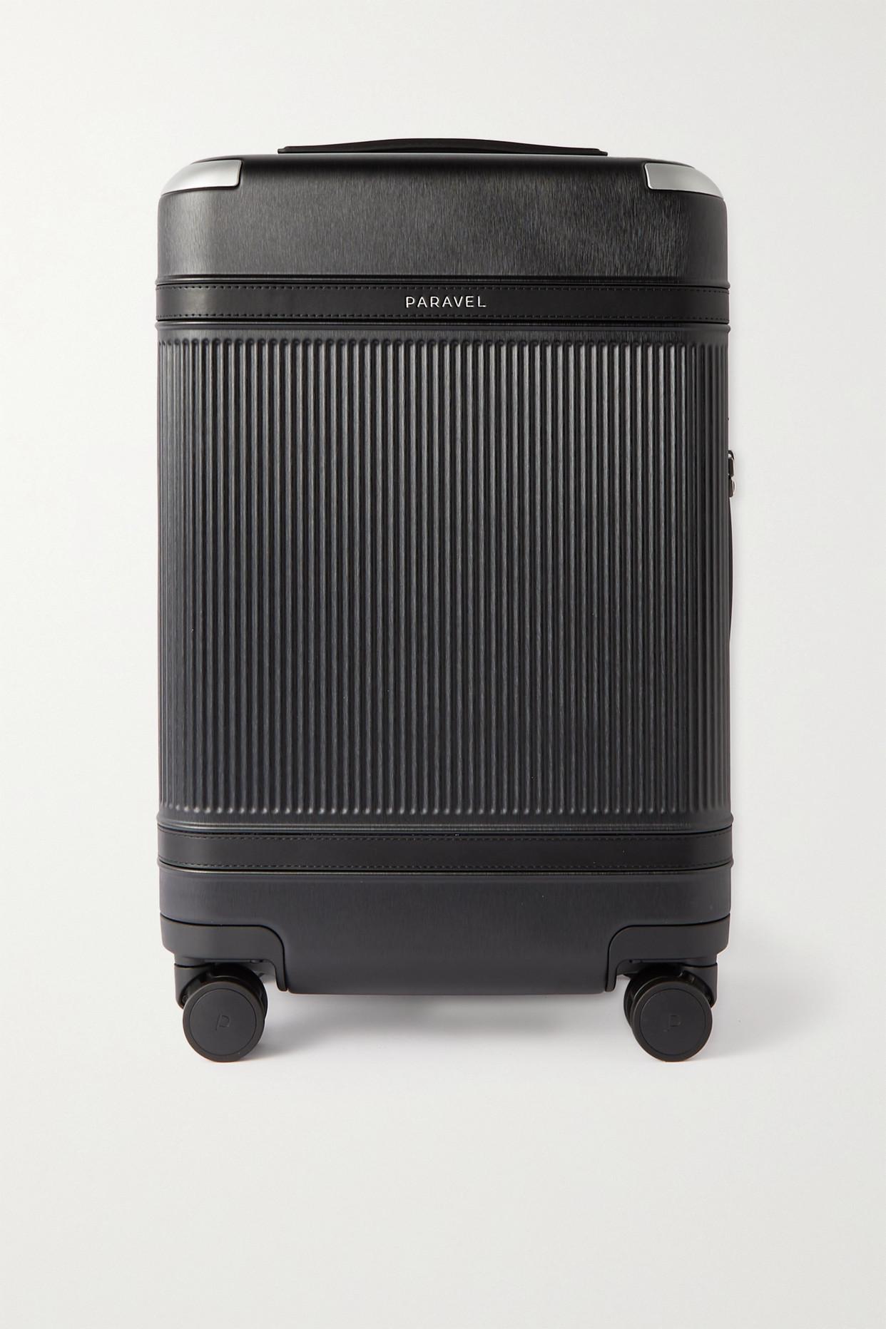 Paravel Aviator Carryon Plus Vegan Leathertrimmed Recycledhardshell