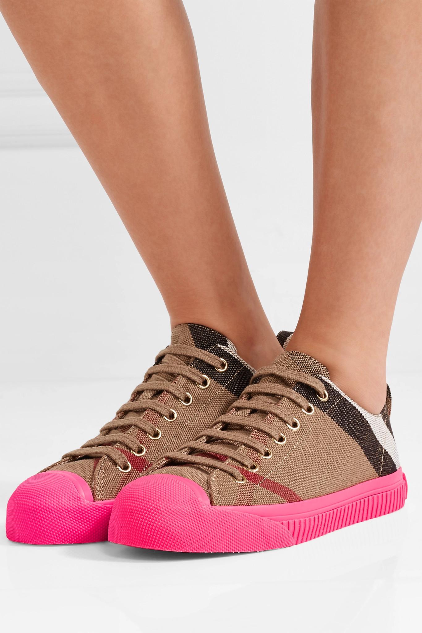 burberry sneakers pink