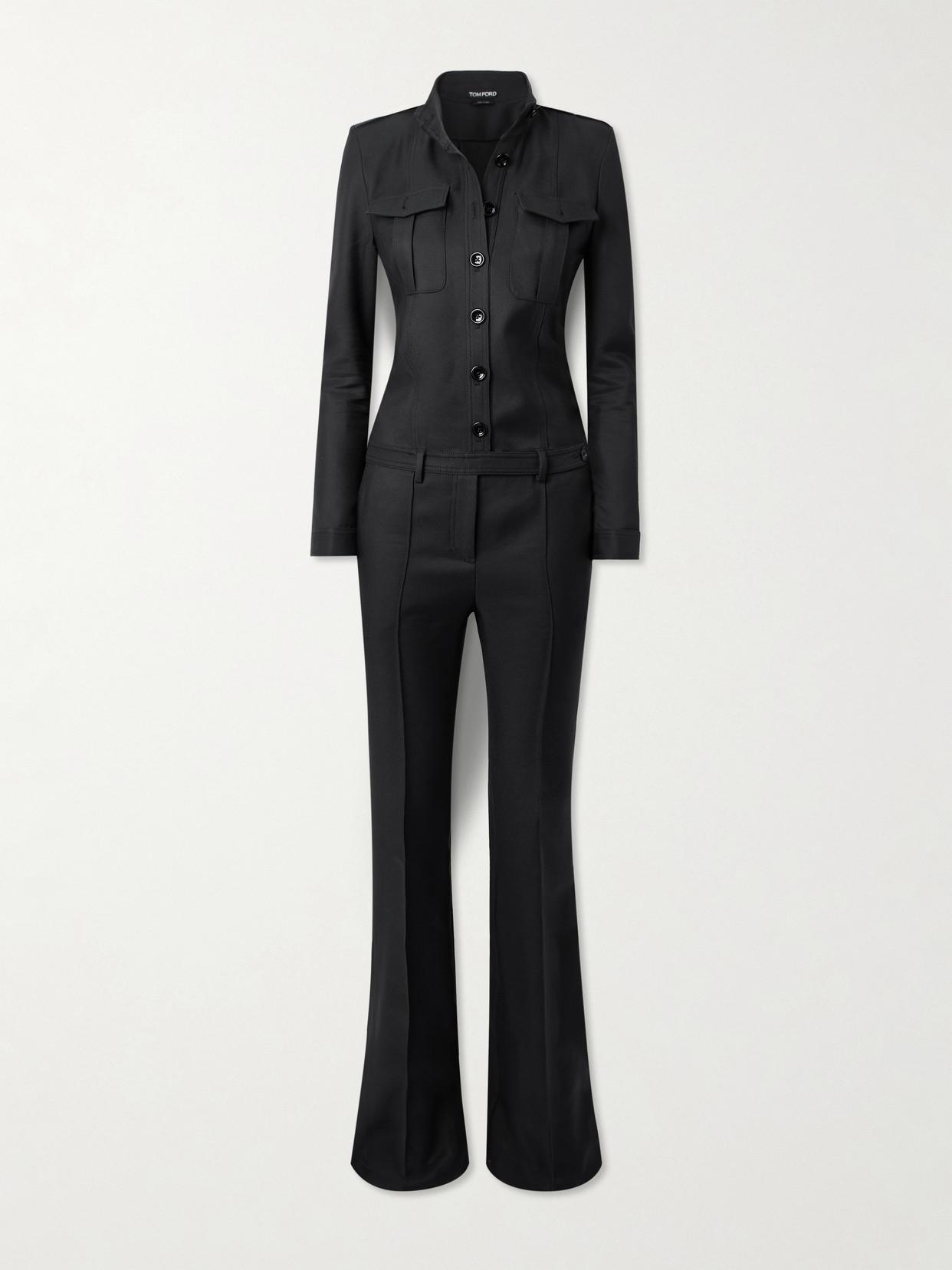 tom-ford-Black-Cotton-Twill-