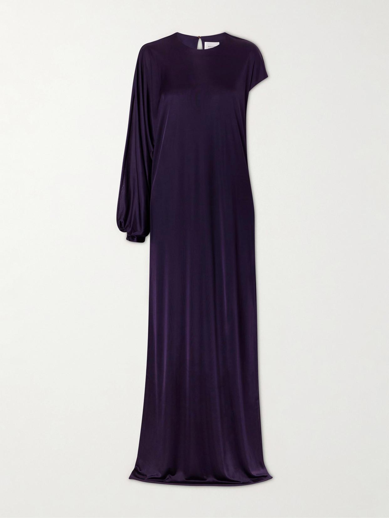 galvan evening dresses Sleeveless Asymmetric Wrap Gown in Sequin – Alex Perry