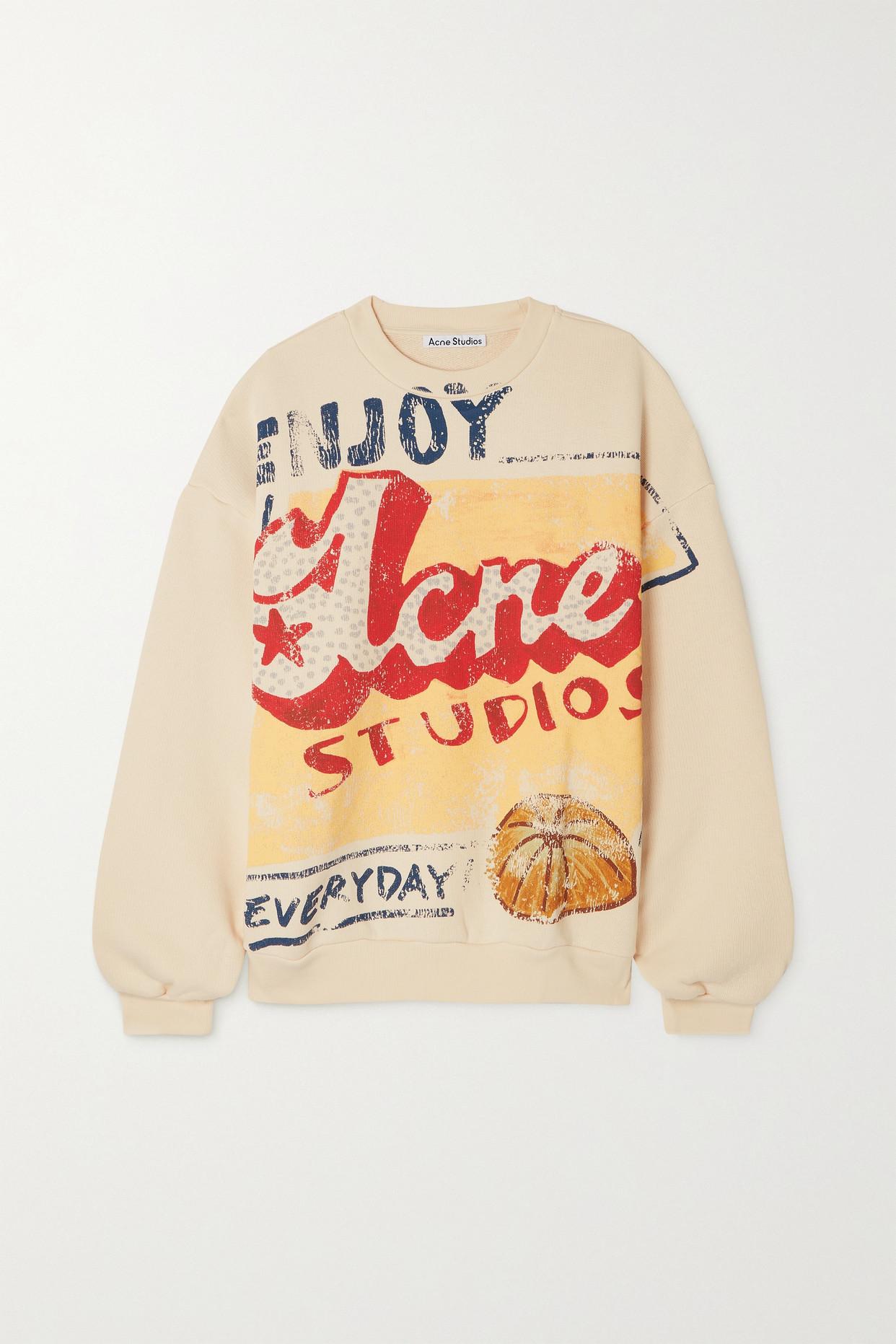 Acne Studios + Grant Levy-lucero Oversized Printed Organic Cotton-jersey  Sweatshirt | Lyst
