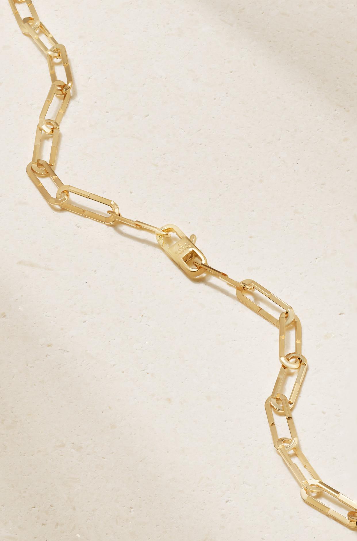 Gucci Link To Love 18-karat Gold Necklace in Natural | Lyst