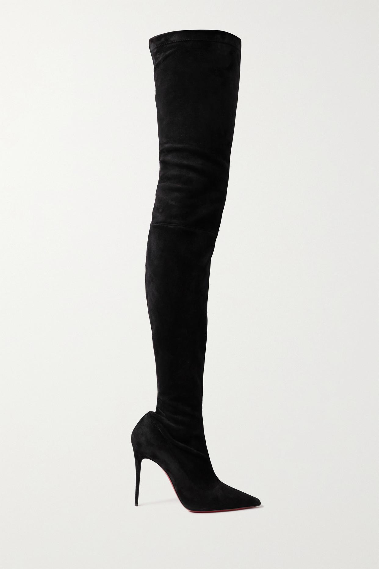 Christian Louboutin Kate Botta Alta Stretch-suede Over-the-knee Boots ...