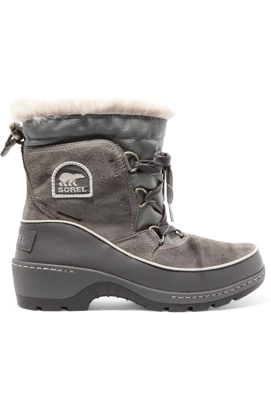 women's gray sorel boots
