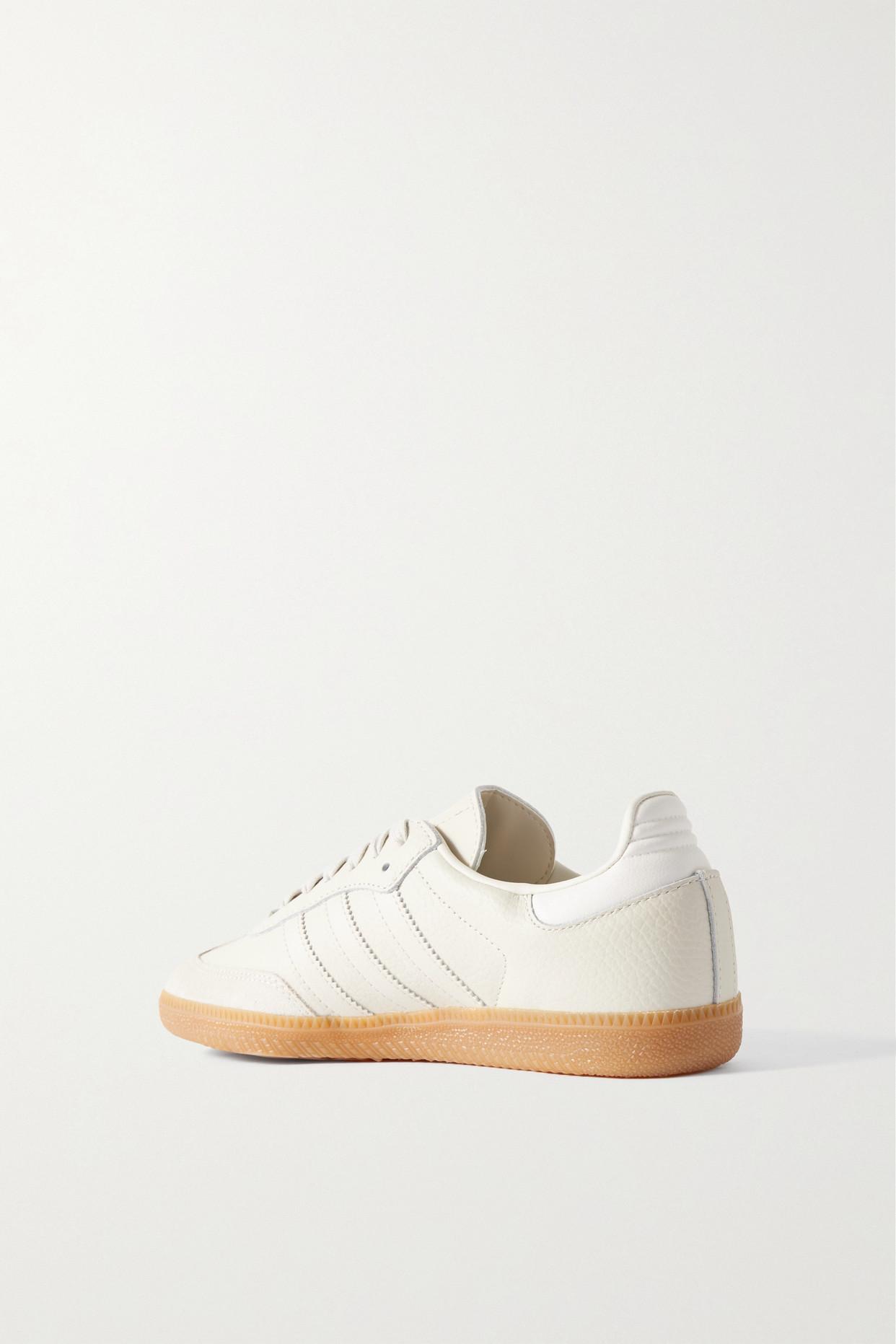 adidas Originals Samba Og Suede-trimmed Leather Sneakers in White | Lyst