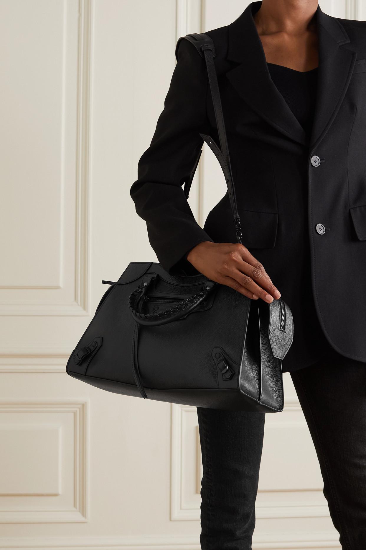 Perplejo raspador justa Balenciaga Neo Classic City Medium Textured-leather Tote in Black | Lyst