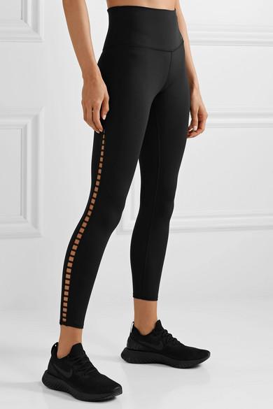 Nike Power Cutout Dri-fit Leggings in Black | Lyst