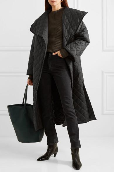 Totême Annecy Oversized Quilted Shell Coat in Black - Lyst