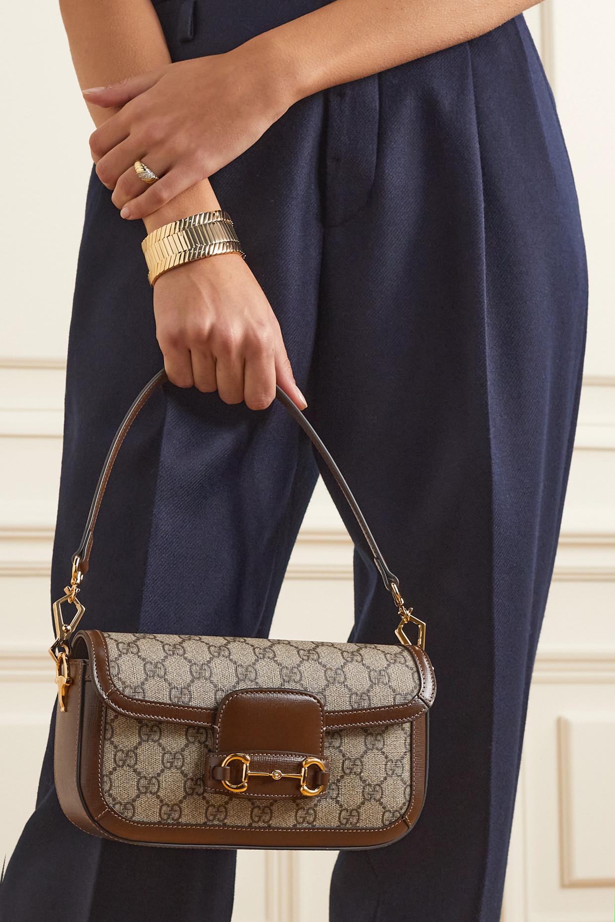 Gucci neutrals Mini 1955 Horsebit Shoulder Bag