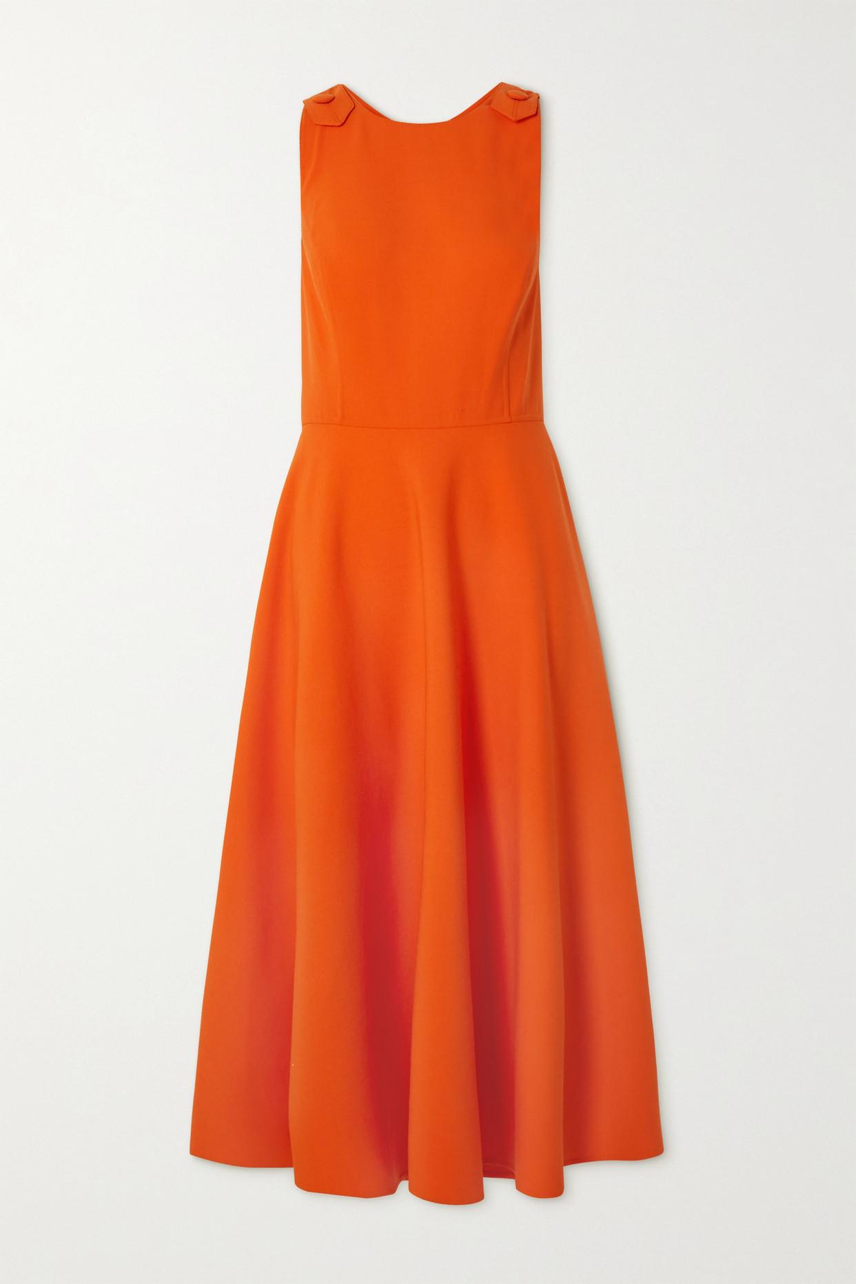 oscar de la renta orange dress
