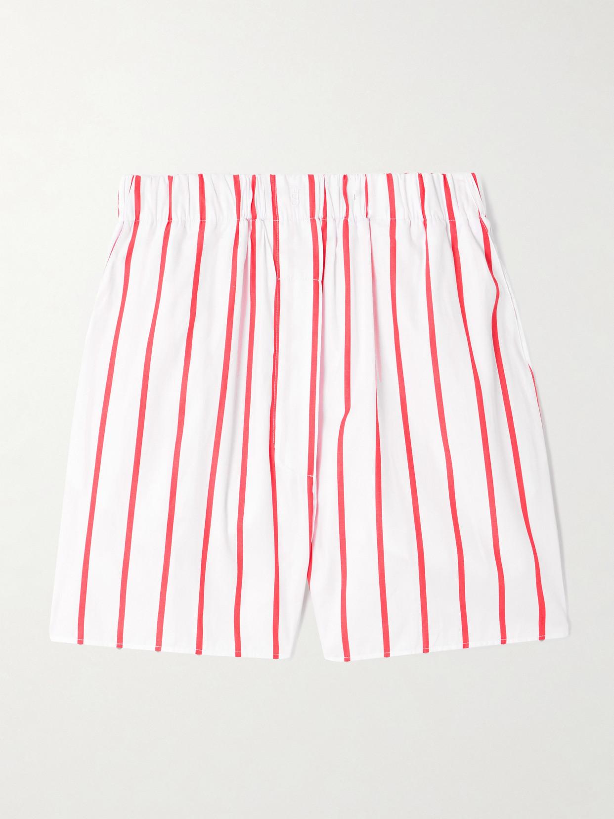 The Frankie Shop ルイストライプコットンショートパンツ赤白 Frankie Shop Shorts for Women | Online Sale up to 60% off | Lyst