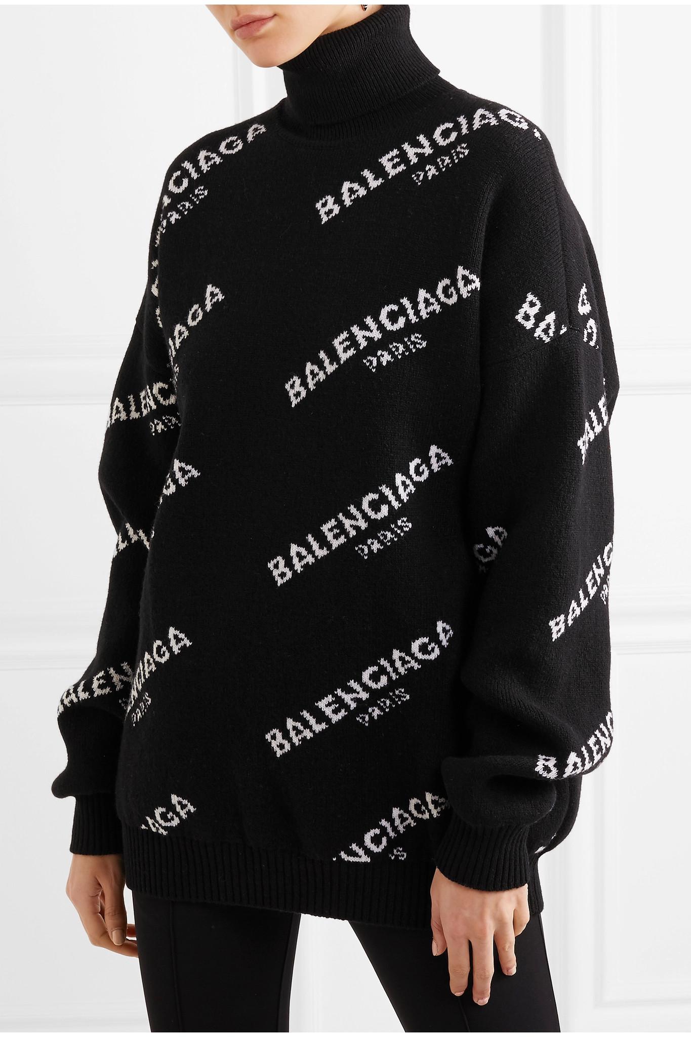 Balenciaga Oversized Intarsia Wool 