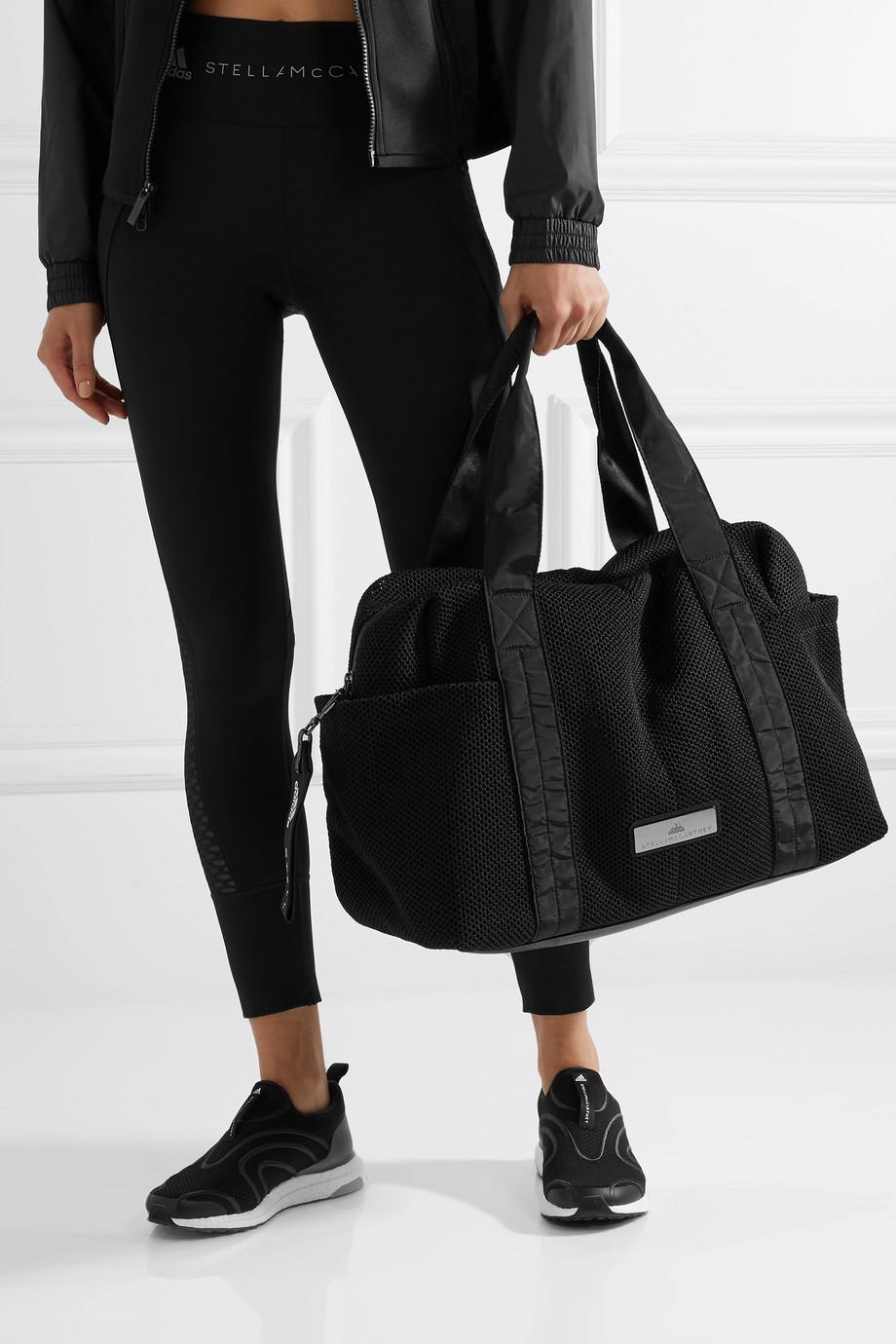 adidas By Stella McCartney Shipshape Mesh Gym Bag in Black | Lyst
