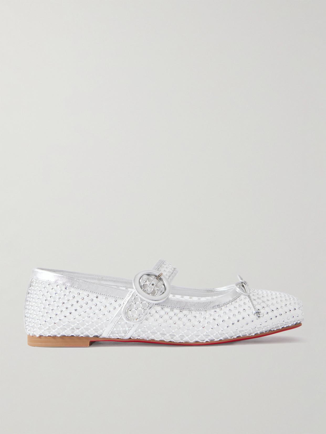 Christian Louboutin Mamastrapitina Crystal-Embellished Mesh And