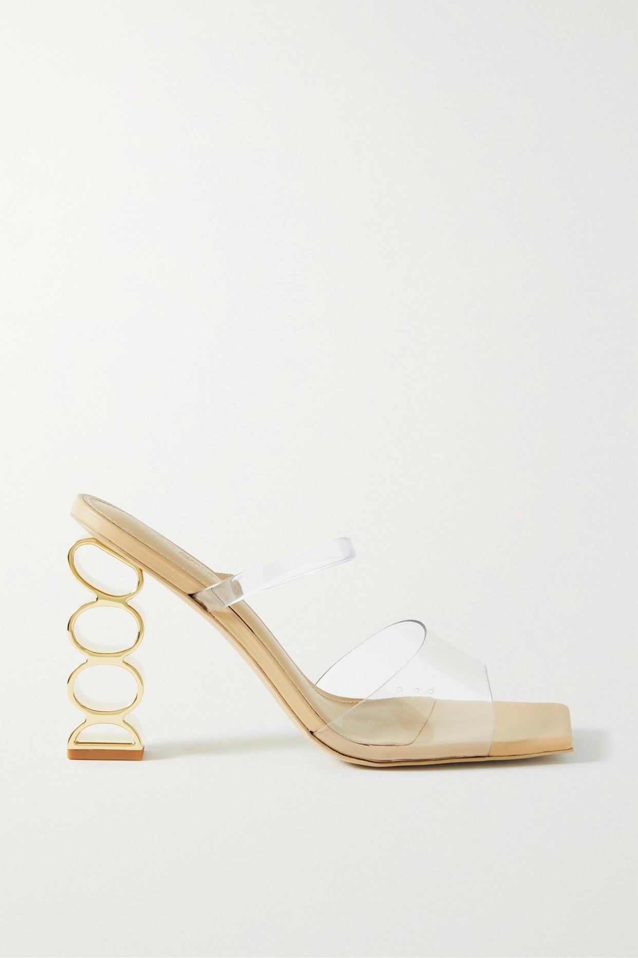 Cult Gaia Bahar Pvc Sandals in Natural | Lyst UK