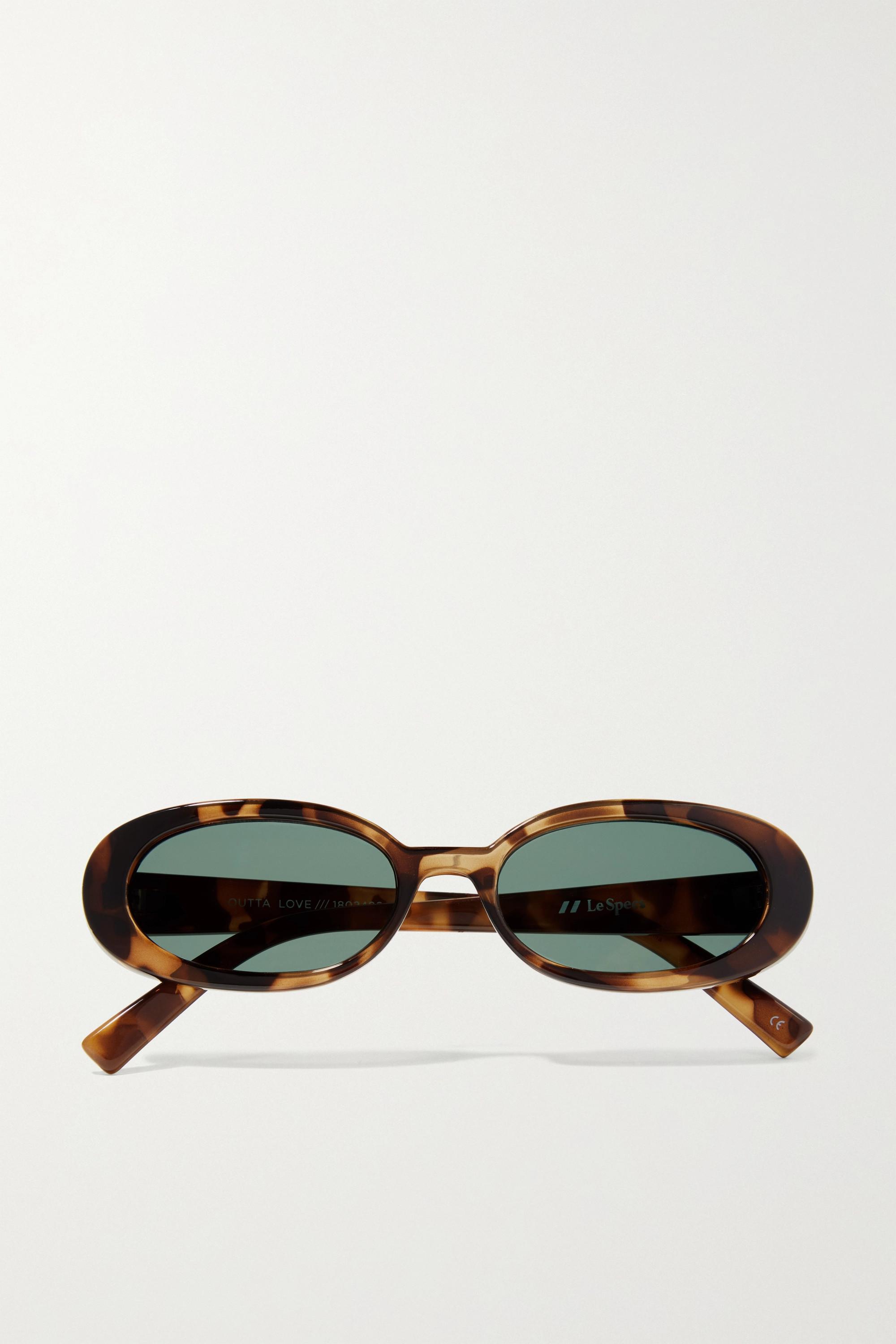 Le Specs Outta Love Sonnenbrille Mit Ovalem Rahmen Aus Azetat In Hornoptik  | Lyst DE
