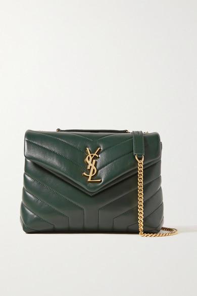 black and white ysl purse