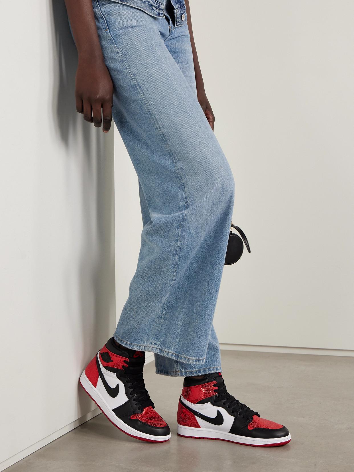 jordan 1 red and black outfit