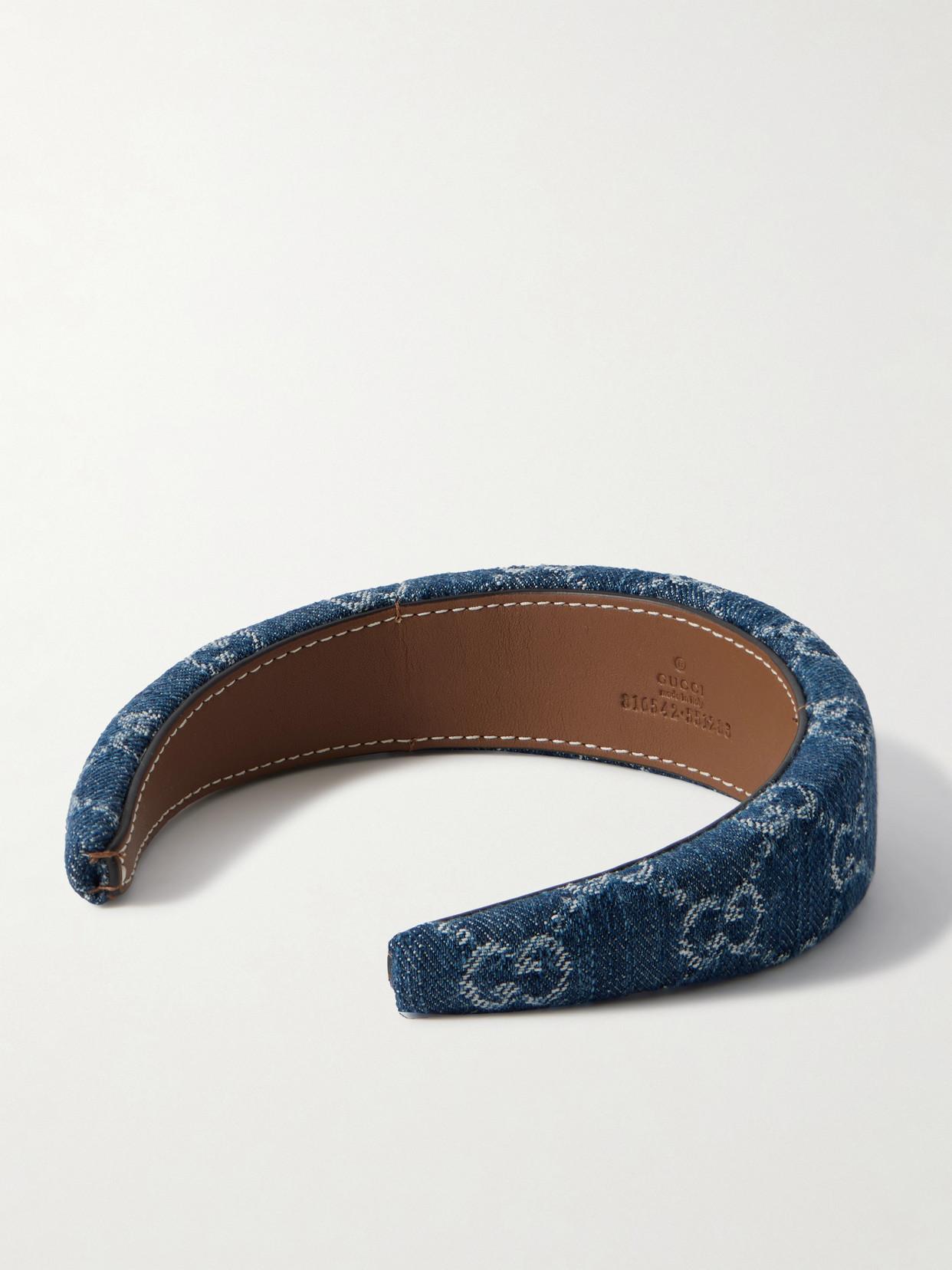 Gucci Denim-Jacquard Headband in Blue | Lyst UK