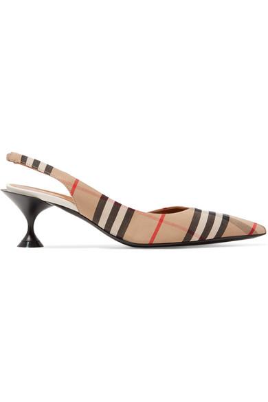 Burberry Leticia Leather Slingback Pumps - Lyst