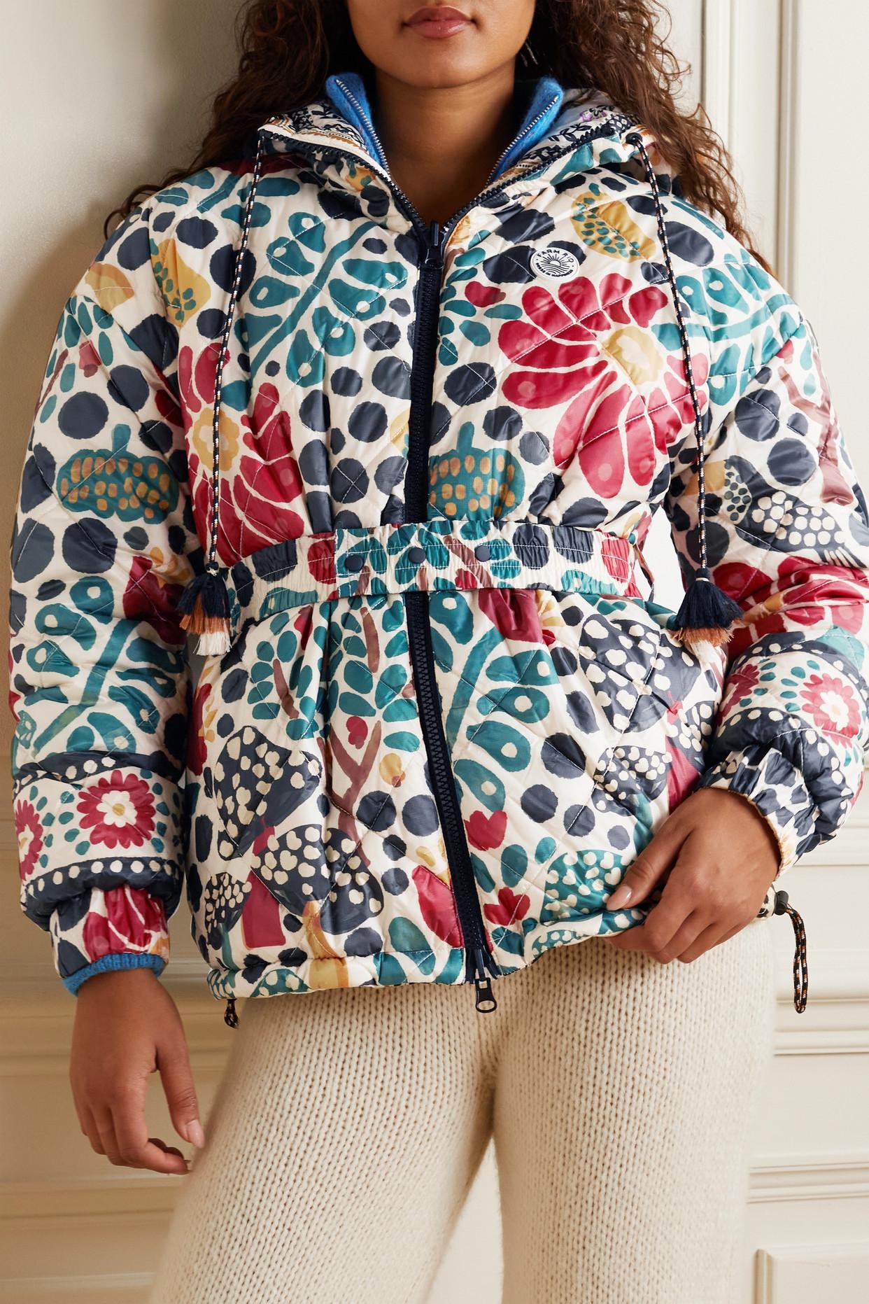 Romantic garden reversible puffer jacket Clearance