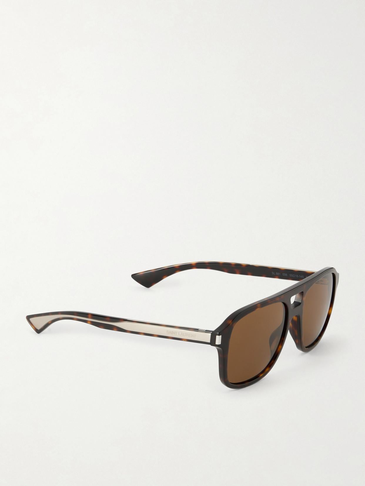 Saint Laurent Aviator-Style Acetate Sunglasses | Lyst