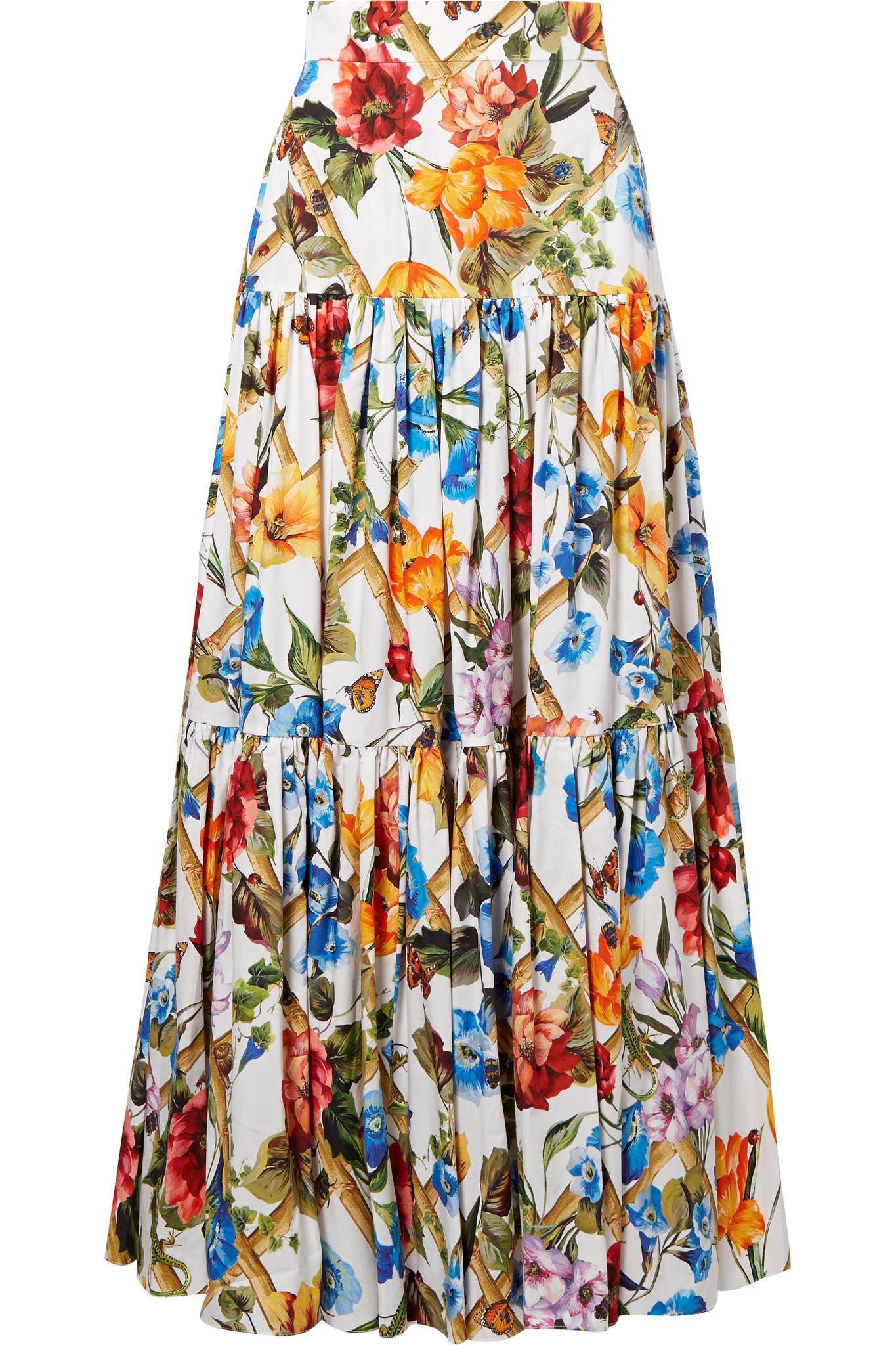 dolce and gabbana maxi skirt