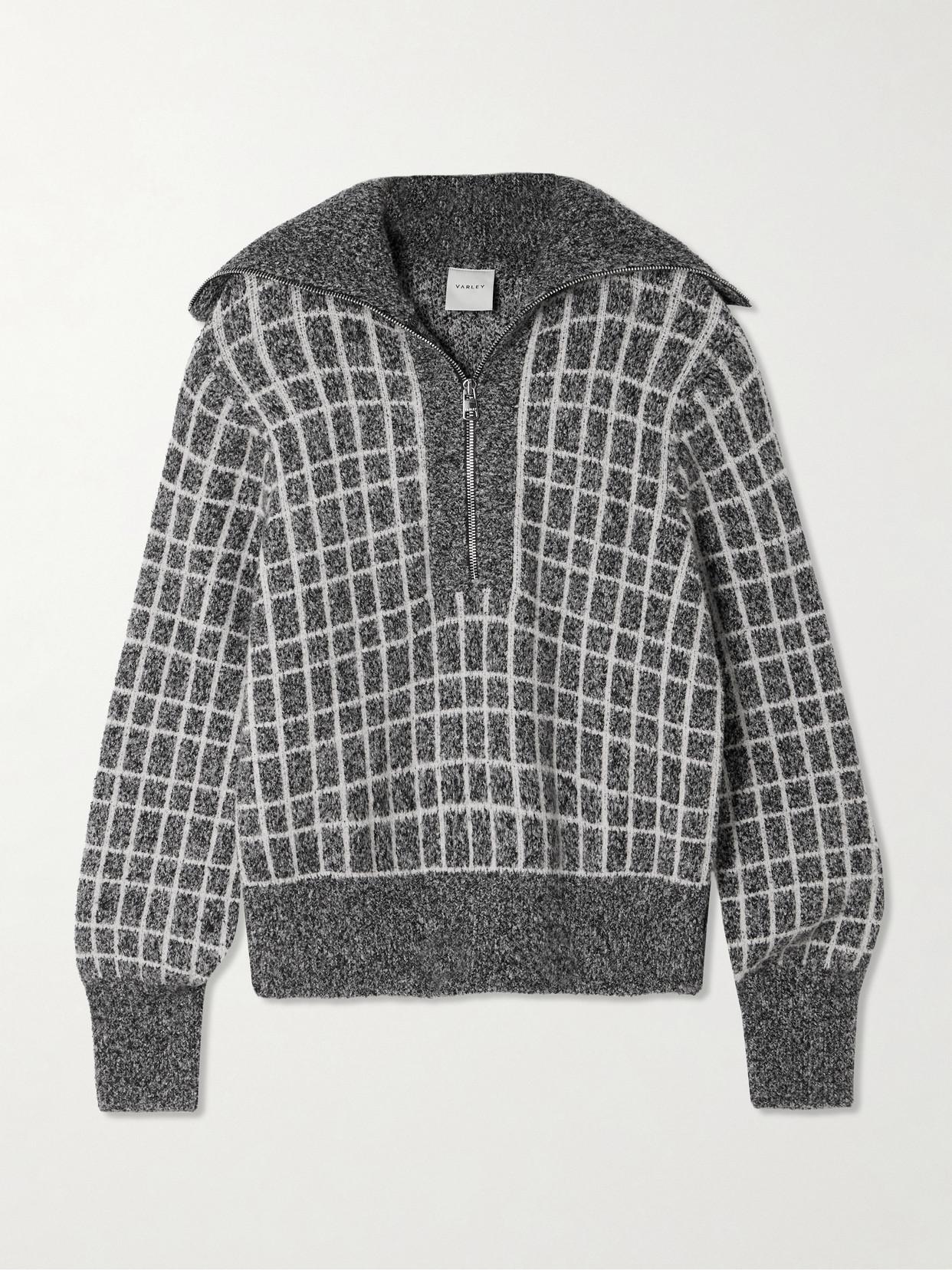Bershka - Sweat-shirt à demi-fermeture éclair - Beige