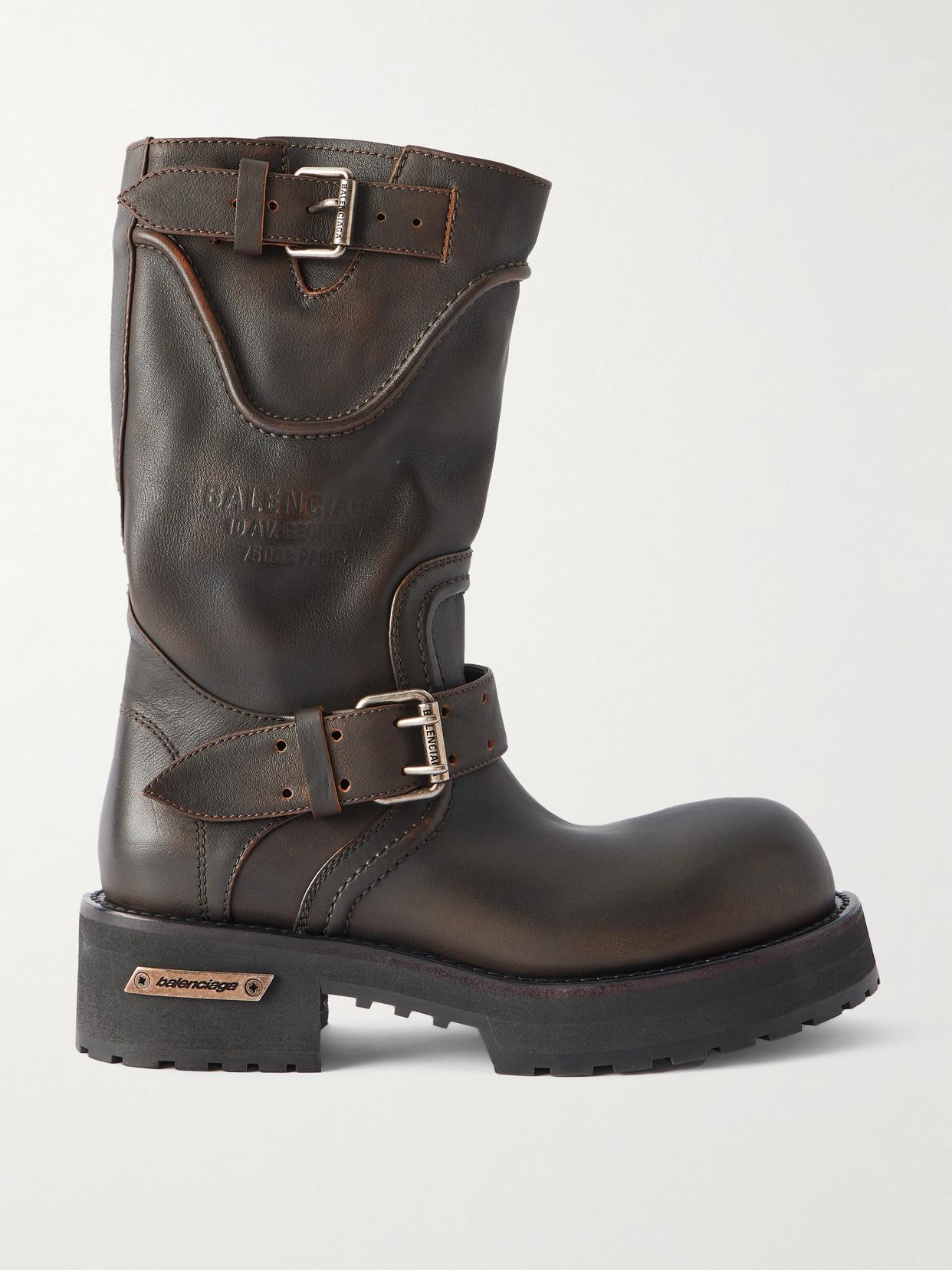 Biker Boots Balenciaga Bottes Orange Bottes Balenciaga Pour Femme