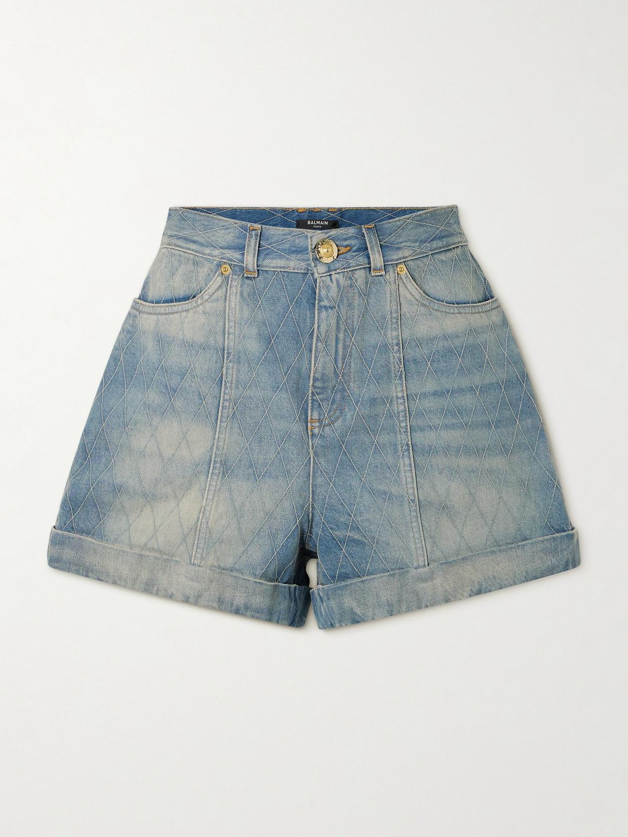 【Balmain】 High-riseデニムショート レディースデニムコレクション | BALMAIN