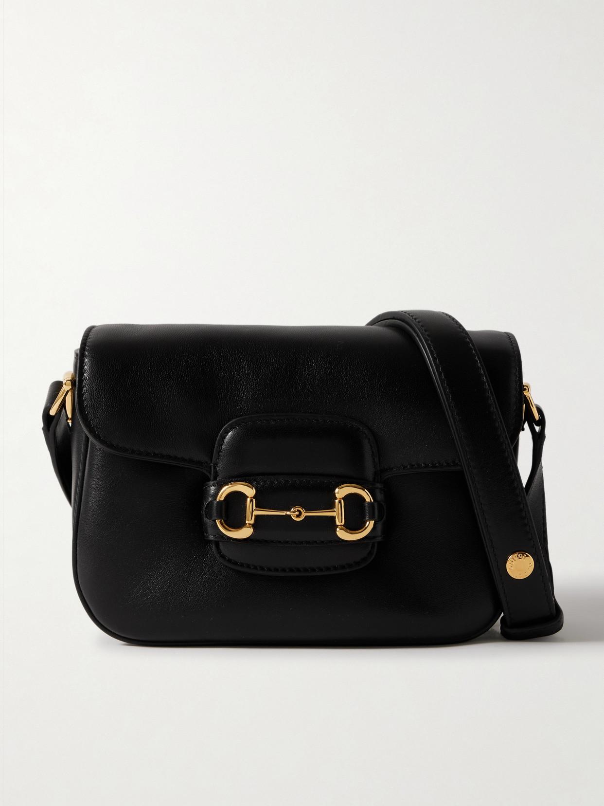 Vintage Gucci Horsebit Black Leather Sling Bag Gucci Vintage Leather Horsebit Shoulder Bag main image 4