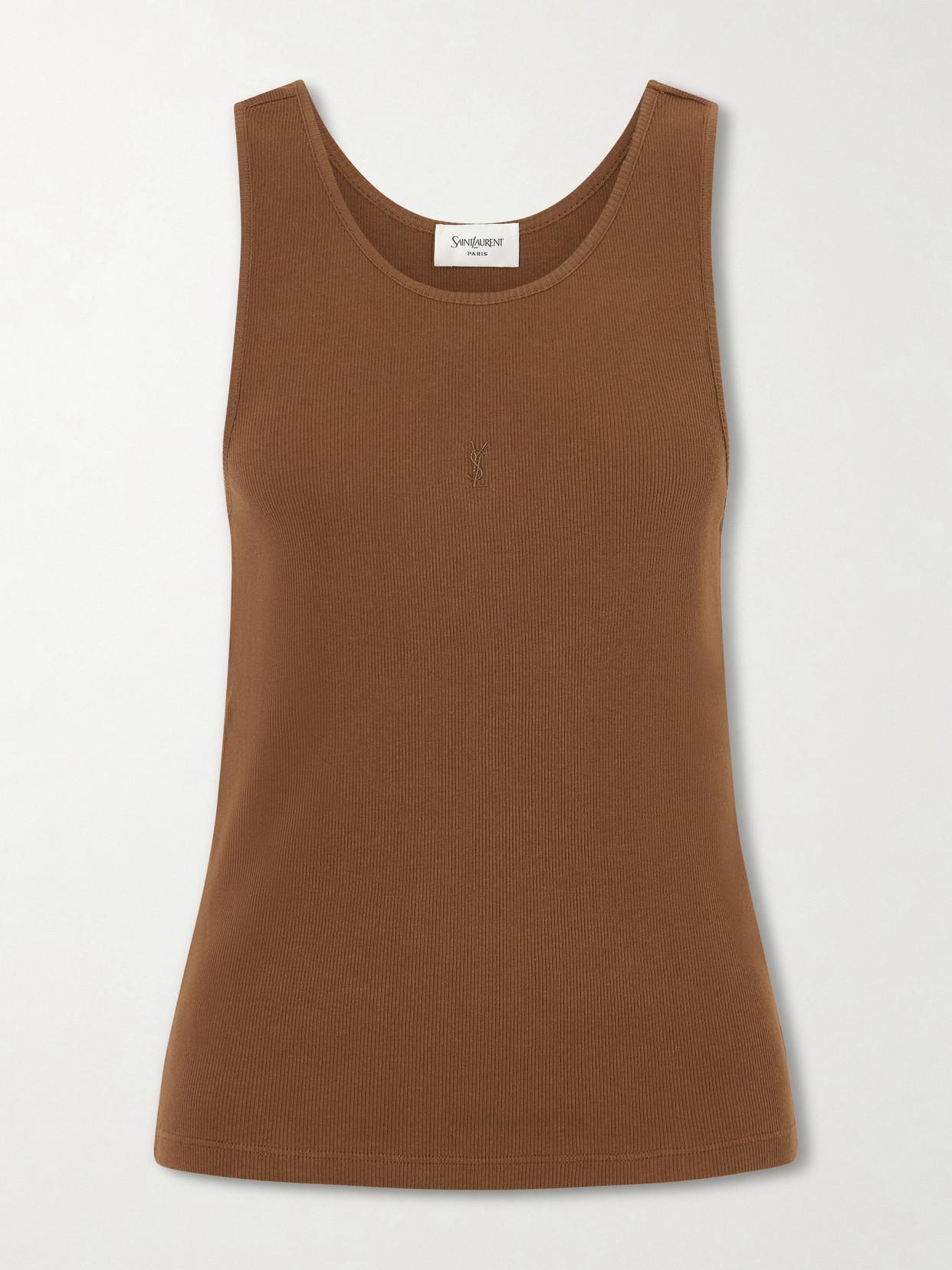 Women's Saint Laurent Sleeveless and tank tops | Lyst