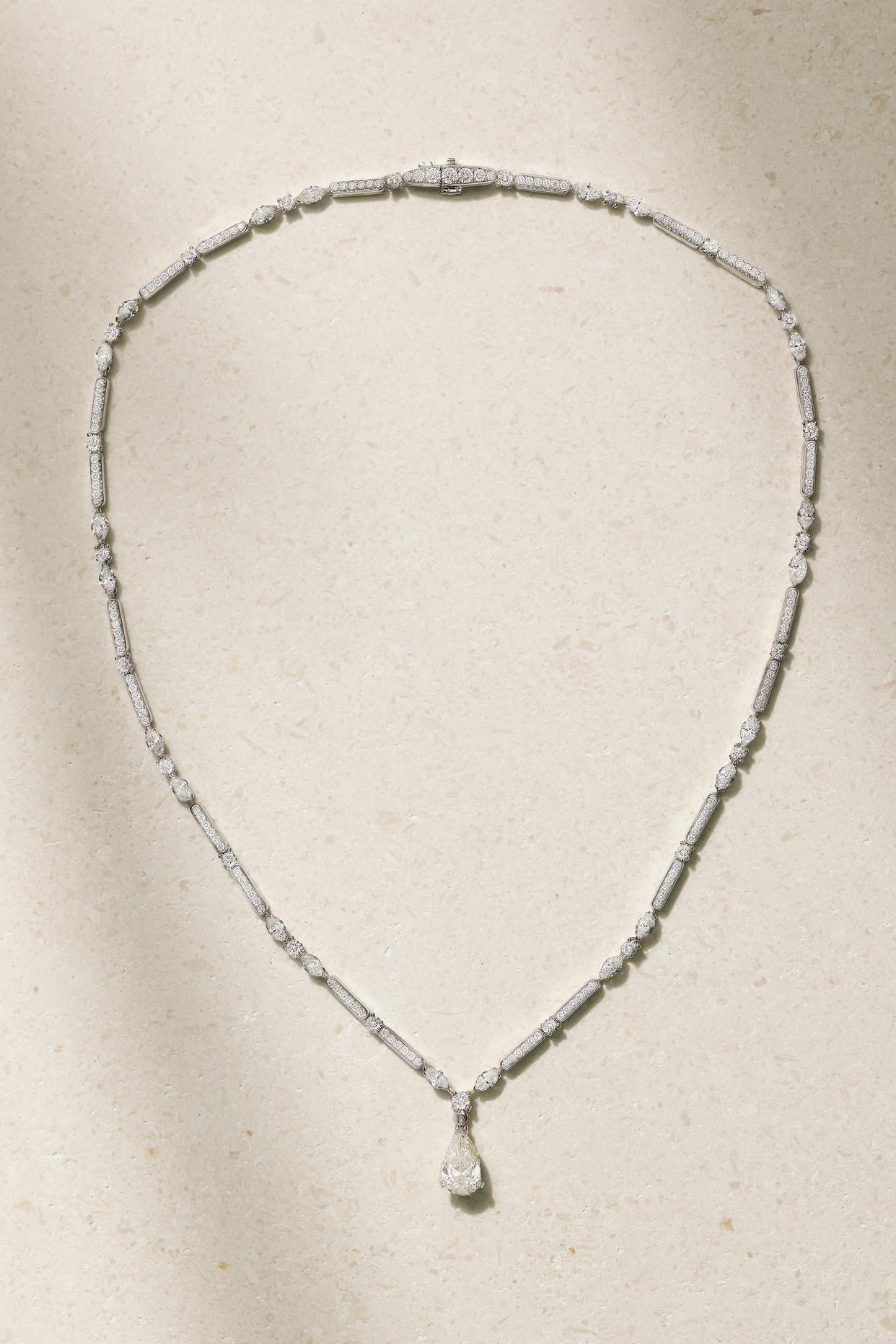 My First De Beers Clea 18-karat gold diamond necklace