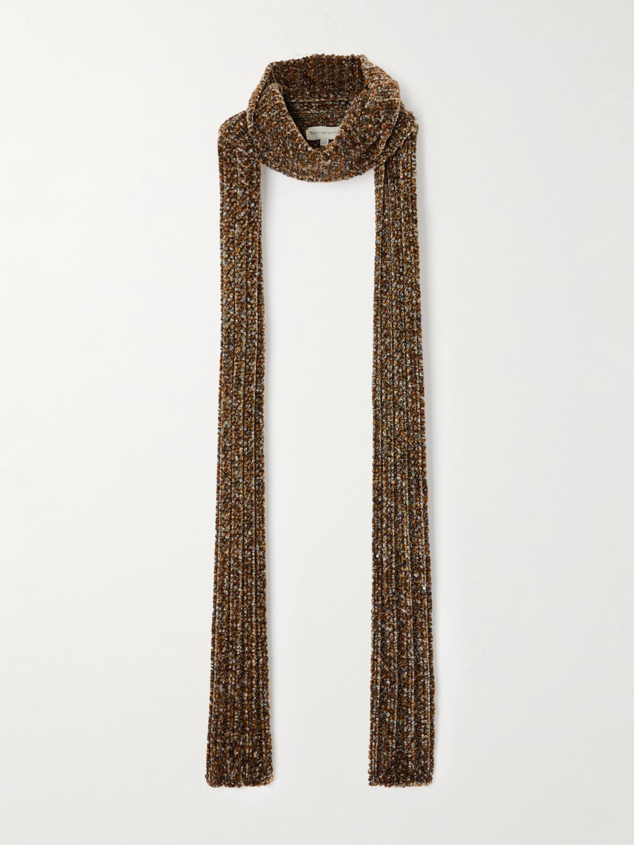 VIP【関税送料無料】希少 DRIES VAN NOTEN GREY MELANGE SCARF 242358F096013_1.jpg