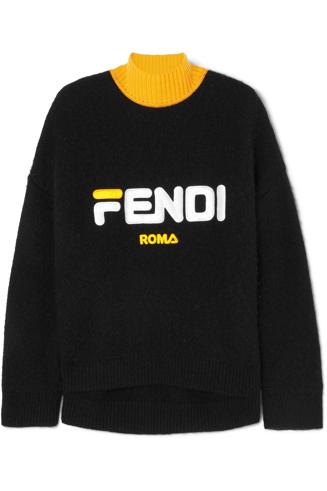 fendi x fila jumper